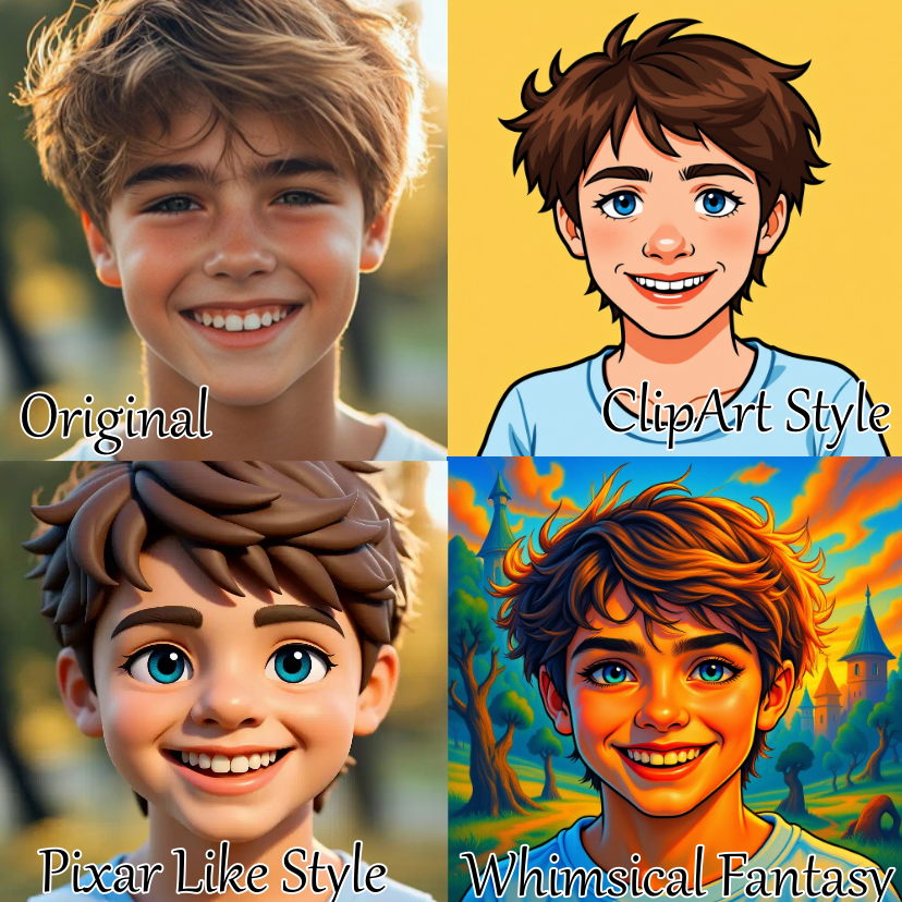 Your Child's Face - 1 Photo Conversion for your Personalized Craft Projects - Digital Download Product