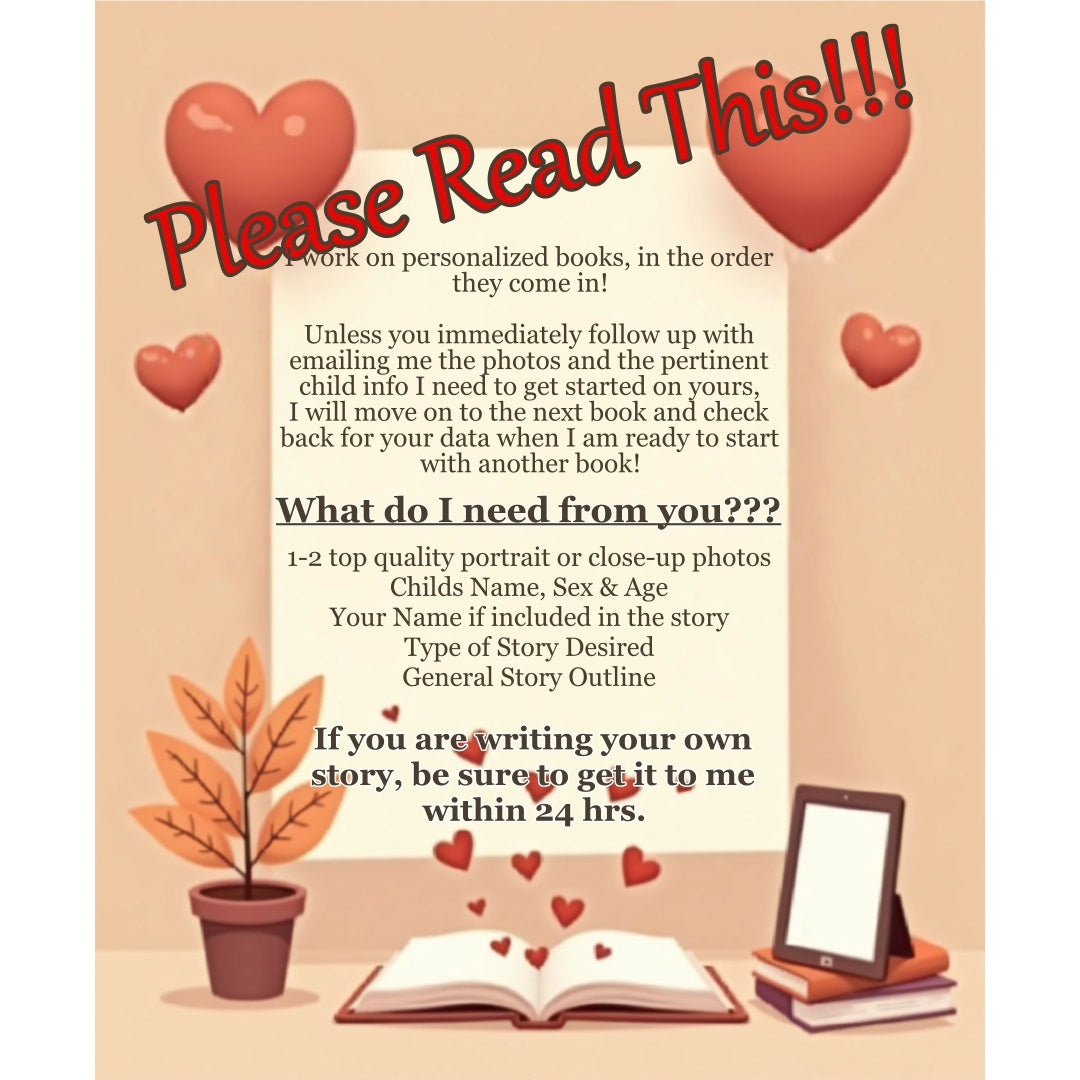 Your Kid! Their Face! Their Story! Personalized Story FlipBook for Your Child! 40 Page Digital Download!