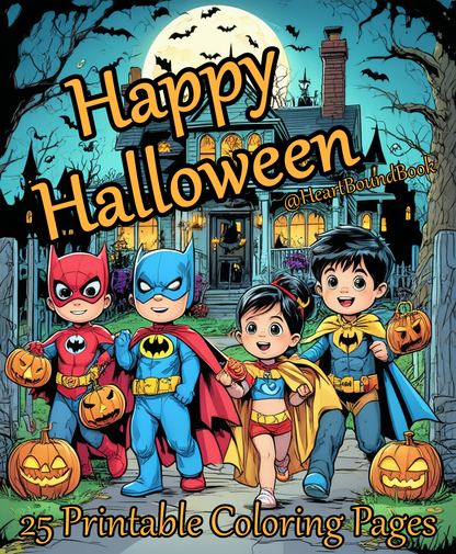25 Halloween Coloring Pages for Boys Ages 7-9 [Digital Download Product]