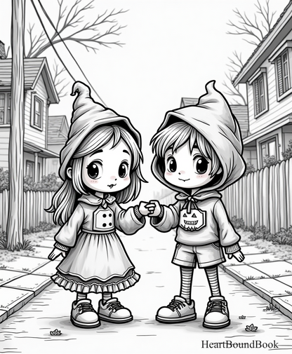 25 Halloween Coloring Pages for Ages 5-7 [Digital Download Product]