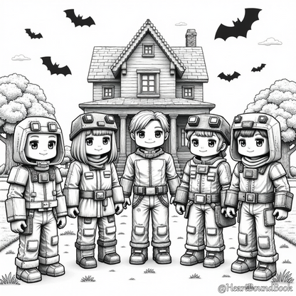 25 Halloween Coloring Pages for Boys Ages 7-9 [Digital Download Product]