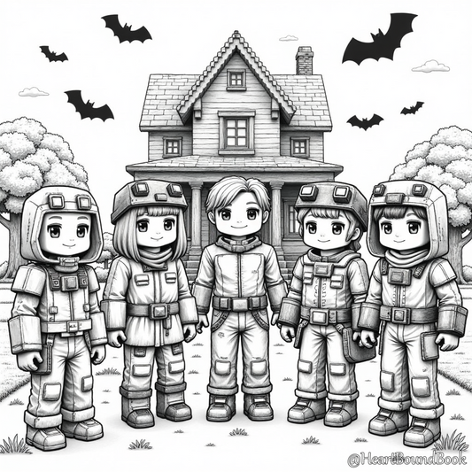 25 Halloween Coloring Pages for Boys Ages 7-9 [Digital Download Product]