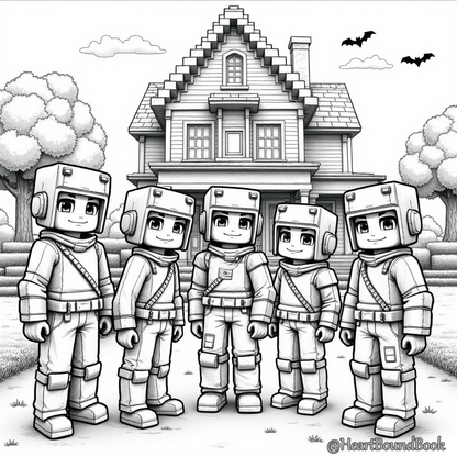 25 Halloween Coloring Pages for Boys Ages 7-9 [Digital Download Product]