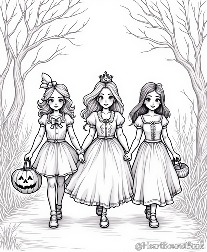 25 Halloween Coloring Pages for Girls Ages 7-9 [Digital Download Product]