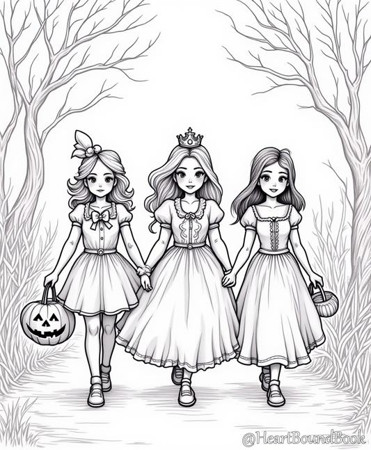 25 Halloween Coloring Pages for Girls Ages 7-9 [Digital Download Product]