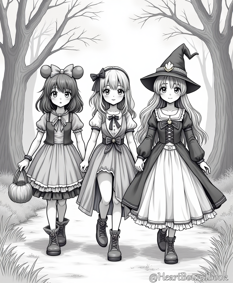 25 Halloween Coloring Pages for Girls Ages 8-12 [Digital Download Product]