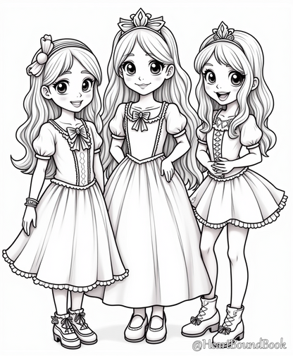 25 Halloween Coloring Pages for Girls Ages 8-12 [Digital Download Product]