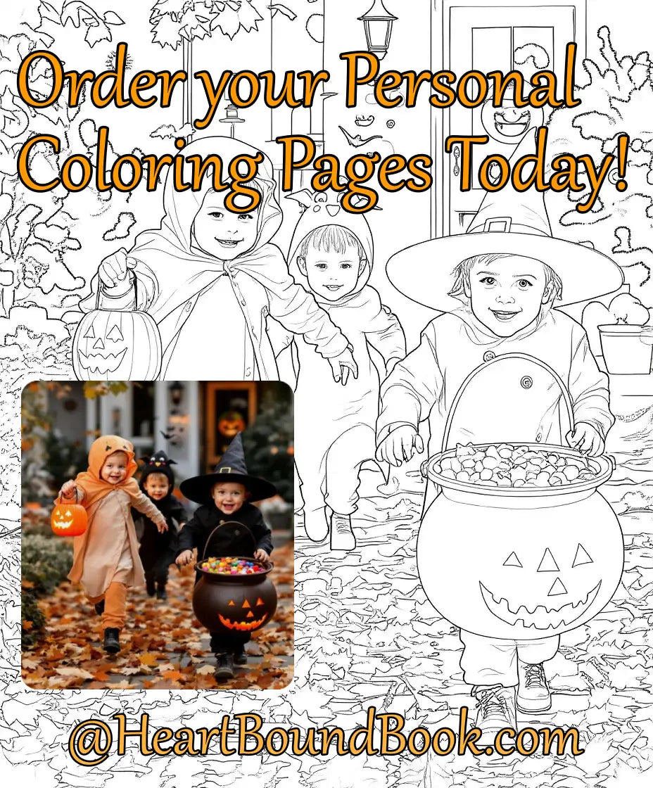 25 Personalized Coloring Pages Created from your Photos [Digital Download]